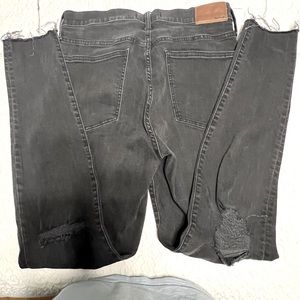 Madewell  9” High Rise Skinny Jeans in Black Sea Wash size 31T